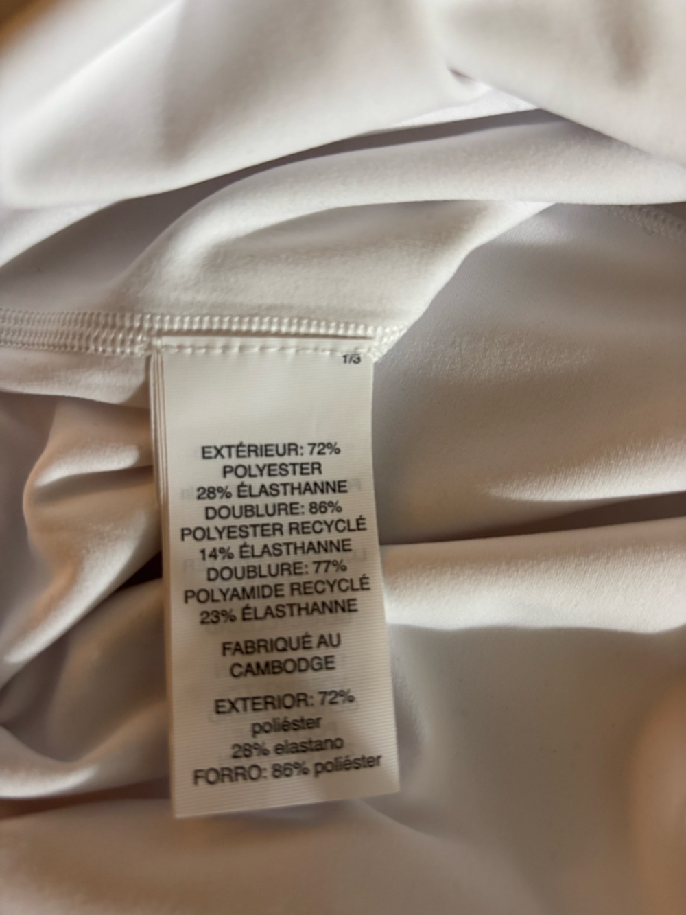 Vuori Cream Sleeveless Drawstring Waist Tennis Dress - Picture 7 of 7